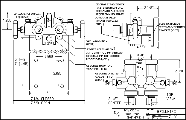 GP2LLMT4C Outline Drawing